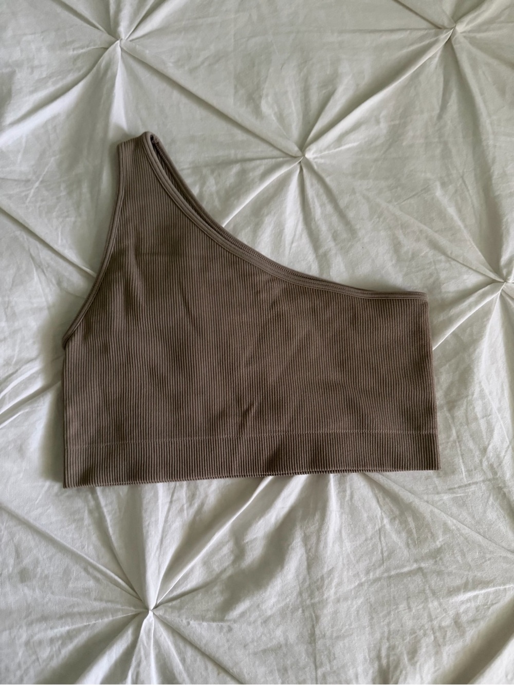 SET Active One-Shoulder Ribbed Crop Top - Picture 2 of 3